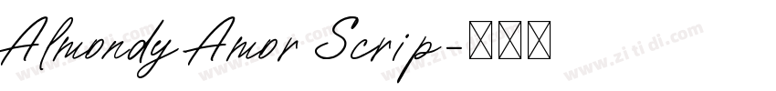 Almondy Amor Scrip字体转换